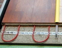 Схема укладки греющего кабеля под ламинат